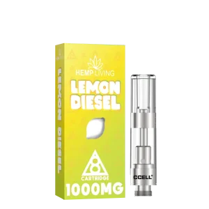 PURE Delta 8 Vape Cartridge 1000mg – Lemon Diesel UK